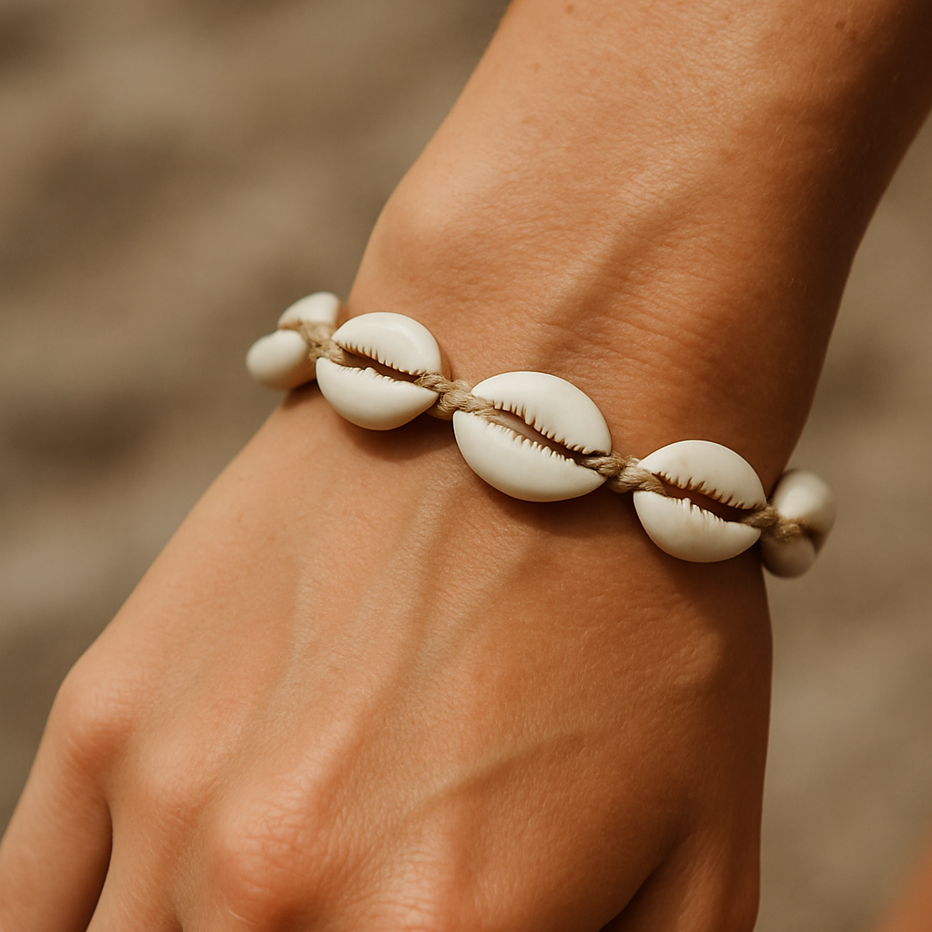 Handcrafted Cowrie Shell Bracelet – Authentic West African Boho Jewelry