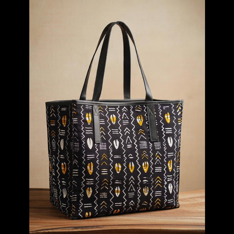 Elegant Burkina Bag – Timeless African Mud Cloth Masterpiece